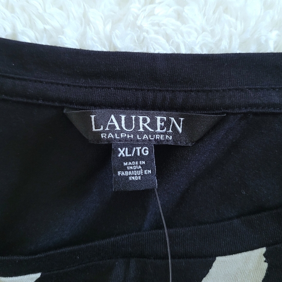 LAUREN Ralph Lauren "RLL" Logo Script✒️ Top - NWT - Picture 4 of 11